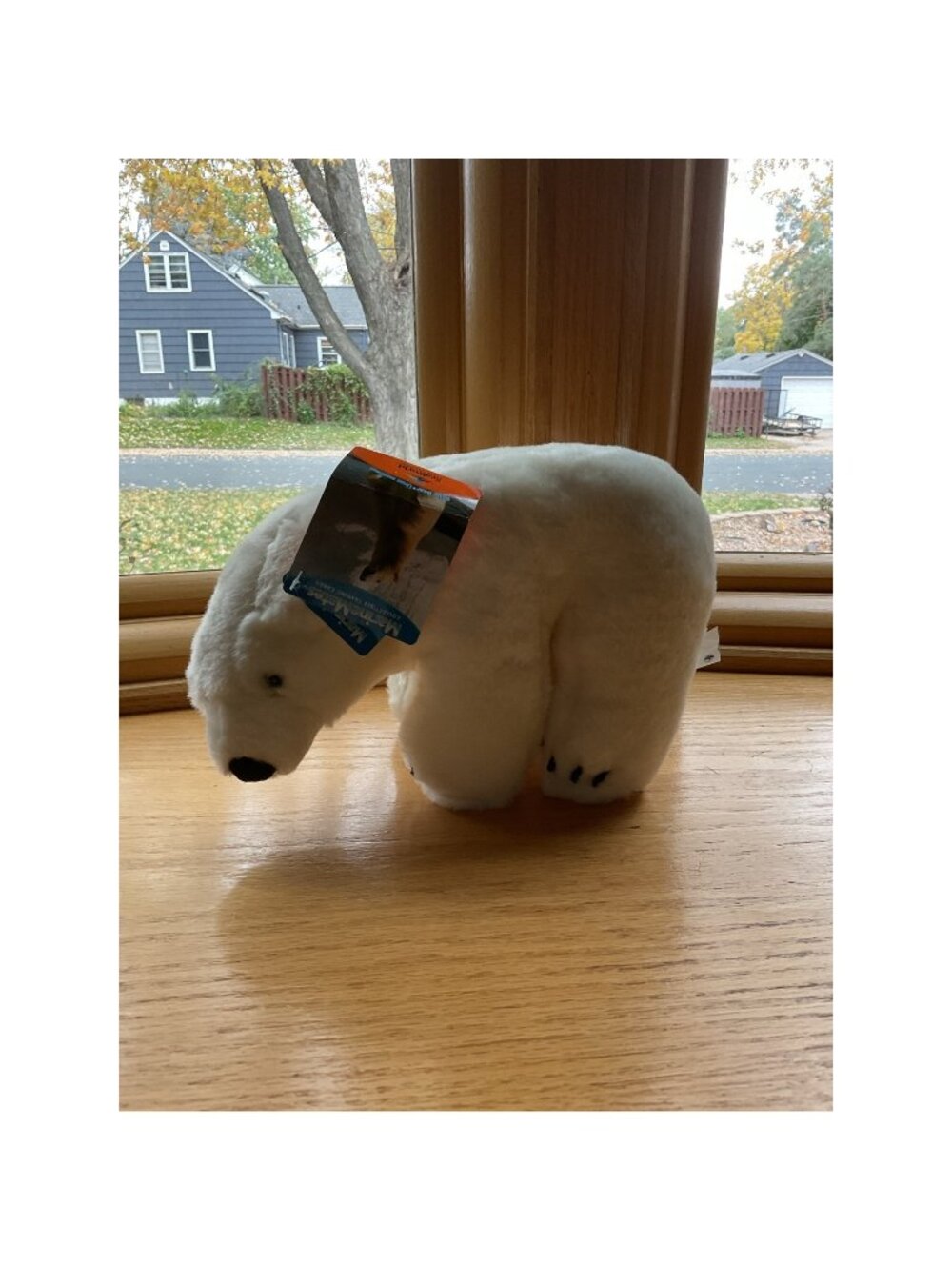 Vintage SeaWorld Polar Bear Plush Marine Mates Theme Park Souvenir 8”